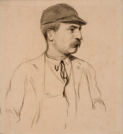 Portret van Genís Muntaner door Santiago Rusiñol