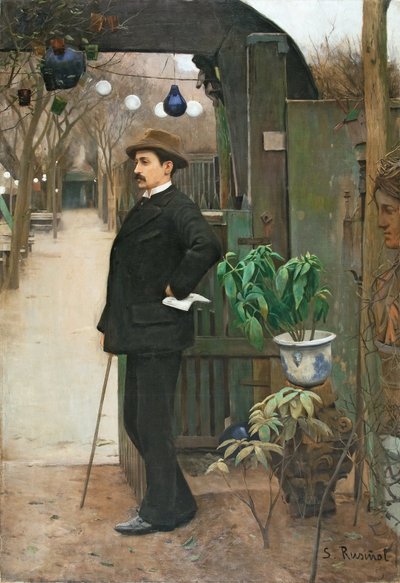 Portret van Miquel Utrillo door Santiago Rusiñol