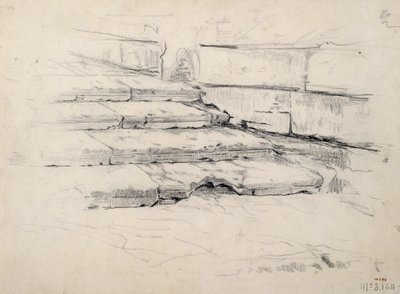 Studie van trappen door Santiago Rusiñol