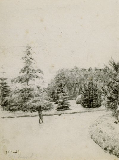 Studie van een Tuin door Santiago Rusiñol