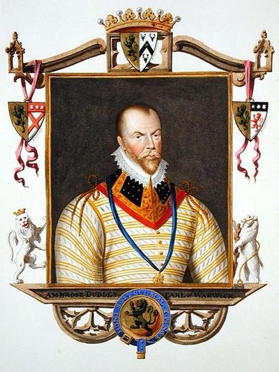 Portret van Ambrose Dudley (ca. 1528-1590) 1e Graaf van Warwick uit 