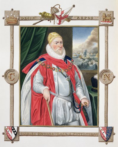Portret van Charles Howard, 2e Baron van Effingham en 1e Graaf van Nottingham uit 
