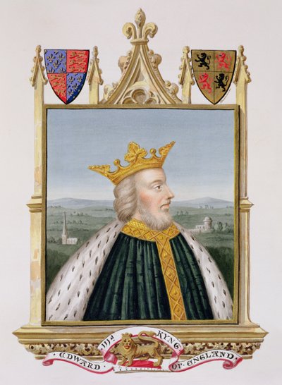 Portret van Edward III, koning van Engeland vanaf 1327 door Sarah Countess of Essex