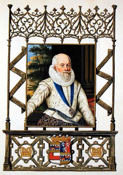 Portret van Edward Somerset (1553-1628) 4e Graaf van Worcester uit 