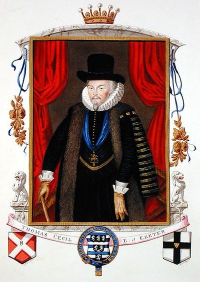 Portret van Sir Thomas Cecil (1542-1623) 1e Graaf van Exeter, 2e Lord Burghley uit 