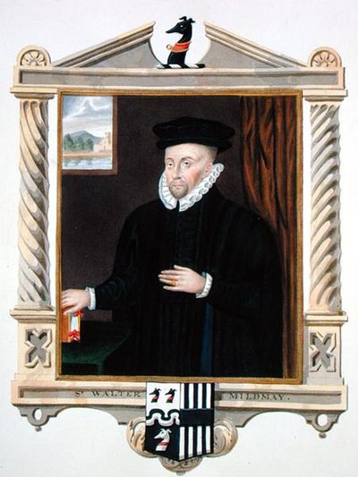 Portret van Sir Walter Mildmay (c.1520-89) uit 