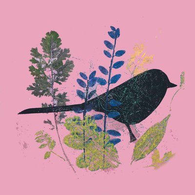 Vogel en bladeren door Sarah Thompson Engels