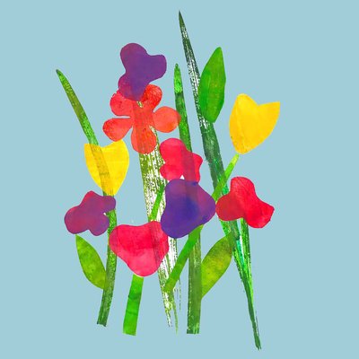 Bloemen door Sarah Thompson Engels