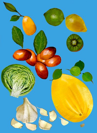 Fruit en groenten 2020 door Sarah Thompson Engels