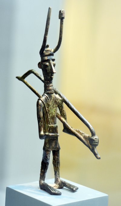 Beeldje van een krijger, c.1800-1200 v.Chr. door Sardinia Nuragic Civilization