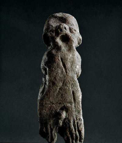 Nuragische cultuur: votief terracotta beeldje uit de tempel van Abini door Sardinia Nuragic Civilization
