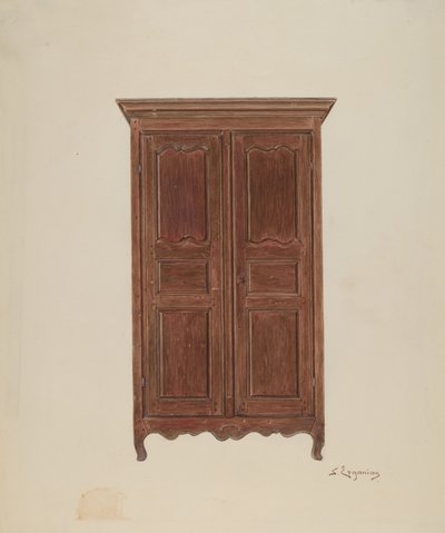 Kast, ca. 1939 door Sarkis Erganian