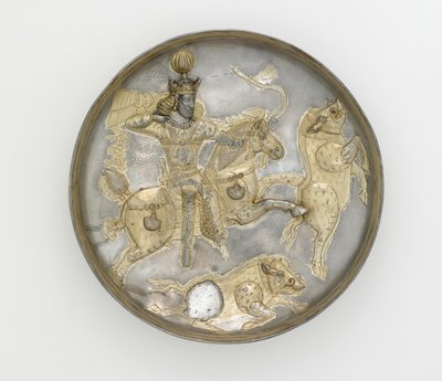 Bord, 4e eeuw door Sasanian School