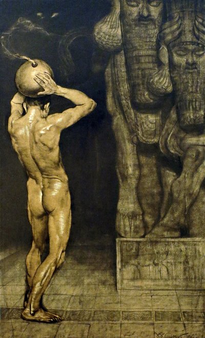 De Anarchist, 1894 door Sascha Schneider
