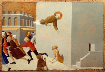 Gezegende Ranieri Rasini bevrijdt de armen uit een gevangenis in Florence door Sassetta (c.1392 1450)