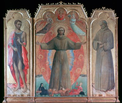 De Extase van St. Franciscus, 1437-1444 door Sassetta