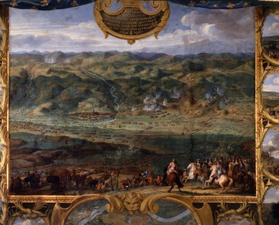 De daden van Prins Lodewijk II van Bourbon Conde (Bourbon-Conde) bekend als de Grote Conde (1621-1686): Slag bij Fribourg (1644) tijdens de Dertigjarige Oorlog - Schilderij door Savior The Tale (Leconte, The Count, Lecomte) (1659-1694) door Sauveur Le Conte