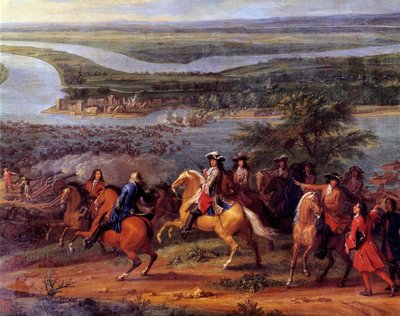 De daden van de Grote Condé, oversteek van de Rijn door Sauveur Le Conte