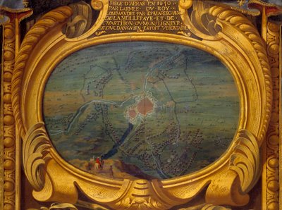 Dertigjarige Oorlog (1618-1648): kaart van het beleg van Arras door Sauveur Le Conte