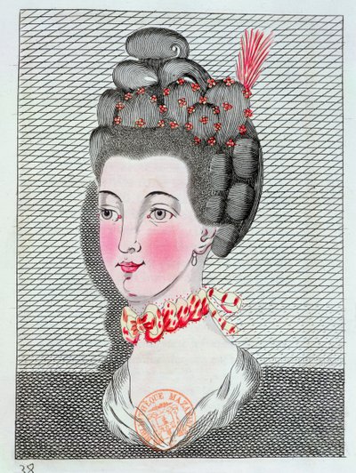 De kunst van het kappen in Parijs, 1767 door Sauveur Legros or Le Gros