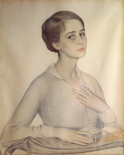 Portret van Olga Spesivtseva door Savelij Abramovich Sorin