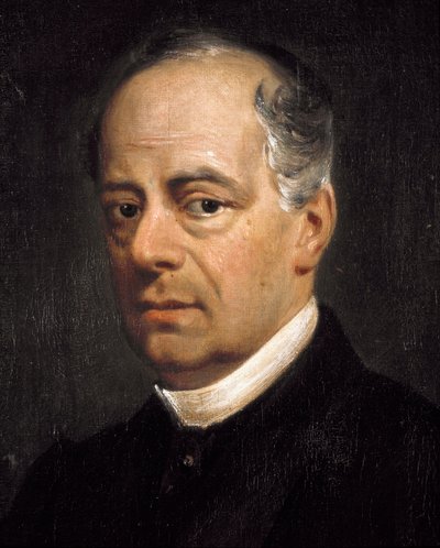 Risorgimento: Portret van Carlo Poerio (1803-1867), Italiaanse patriot (detail). Schilderij door Francesco Saverio Altamura (1822-1897) Napels, Museo Nazionale di San Martino door Saverio Altamura