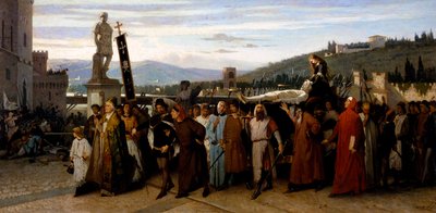 De begrafenis van Buondelmonte door Saverio Altamura