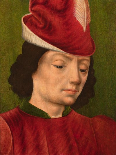 Een mannelijke figuur misschien Sint Sebastiaan: Een fragment, c.1480 door Savoyard School