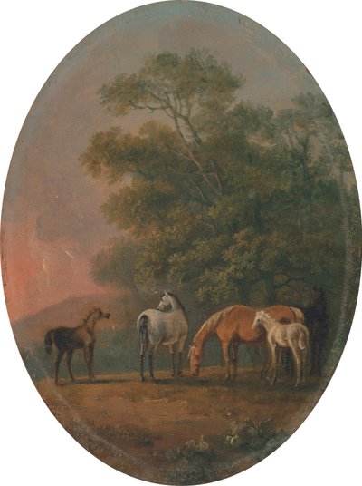 Merries en Veulens [1795, Royal Academy of Arts, Londen, tentoonstellingscatalogus] door Sawrey Gilpin