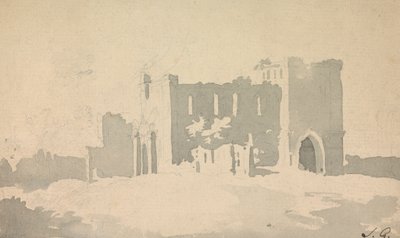 Schets van kasteel door Sawrey Gilpin