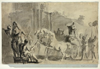 De aanvallende triomf van Camillus door Sawrey Gilpin