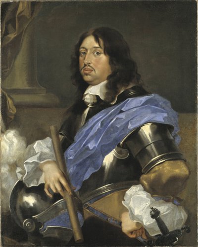Portret van koning Karel X Gustaaf van Zweden door Sébastien Bourdon