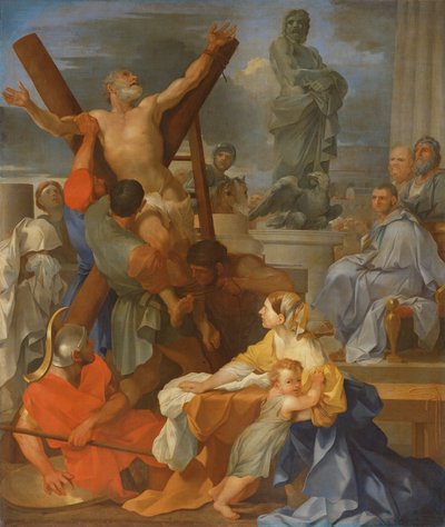 Martelaarschap van Sint Andreas door Sébastien Bourdon