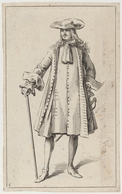 Man met een Zwaard door Sébastien Le Clerc the elder