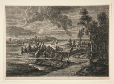 Landschap op het Platteland door Schelte Adams Bolswert