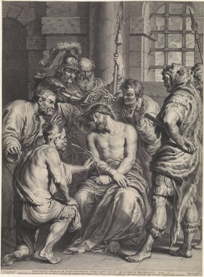 Doornenkroning van Christus door Schelte Adamsz. Bolswert