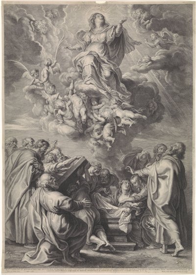 Hemelvaart van Maria met apostelen door Schelte Adamsz. Bolswert