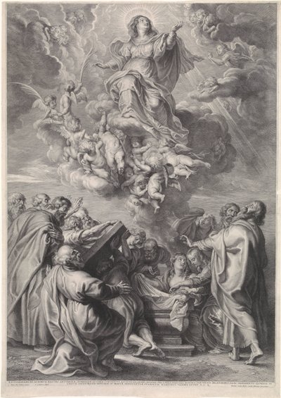 Hemelvaart van Maria met apostelen door Schelte Adamsz. Bolswert