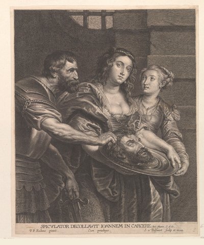 Salome ontvangt het hoofd van Johannes de Doper door Schelte Adamsz. Bolswert