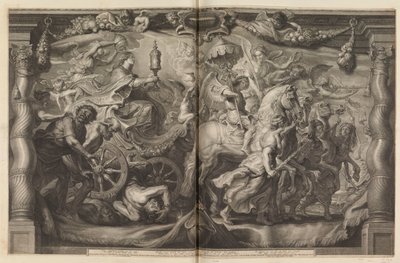 Zege van de kerk door de Eucharistie door Schelte Adamsz. Bolswert