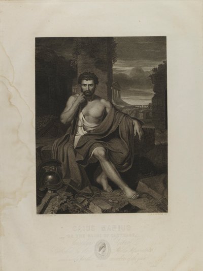 Caius Marius over de ruïnes van Carthago door Schoff, Stephen Alonzo