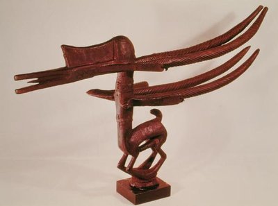 Antilope, deel van een Tuywara-masker uit Ivoorkust door School African