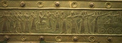 Balawat-poorten uit het oude Assyrische Rijk (laag reliëf) door School Assyrian