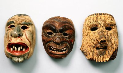 Drie Oostenrijkse kerstmaskers door School Austrian