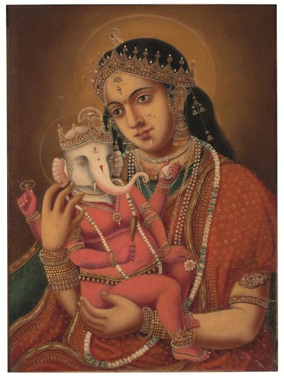 Zonder titel (Ganesh Janani), ca. eind 19e eeuw door School Bengali