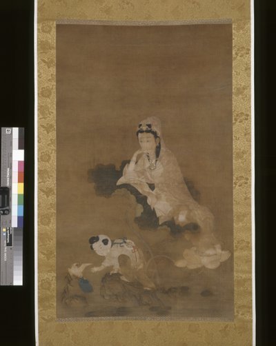 Avalokitesvara (Guanyin) op Lotus door School Chinese
