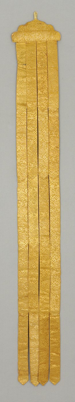 Banderole/Tempel Hangend, ca. 18e eeuw door School Chinese