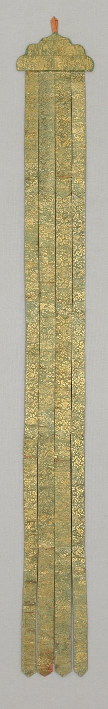 Banderole, ca. 18e eeuw (Zijde brokaat) door School Chinese