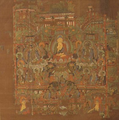 Ch.1.iii.02 Paradijs van Bhaisajyaguru, 8e-9e eeuw, Tunhuang door School Chinese