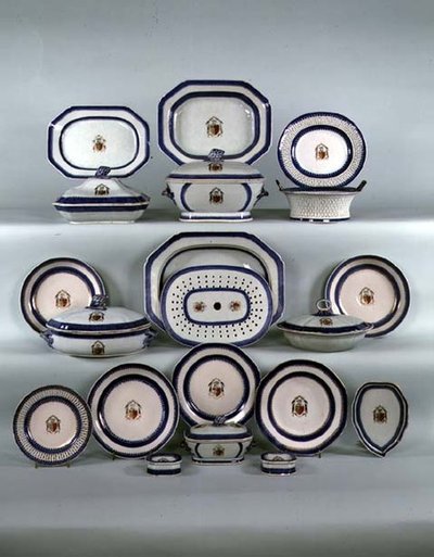 Chinese export diner servies, c.1790 door School Chinese